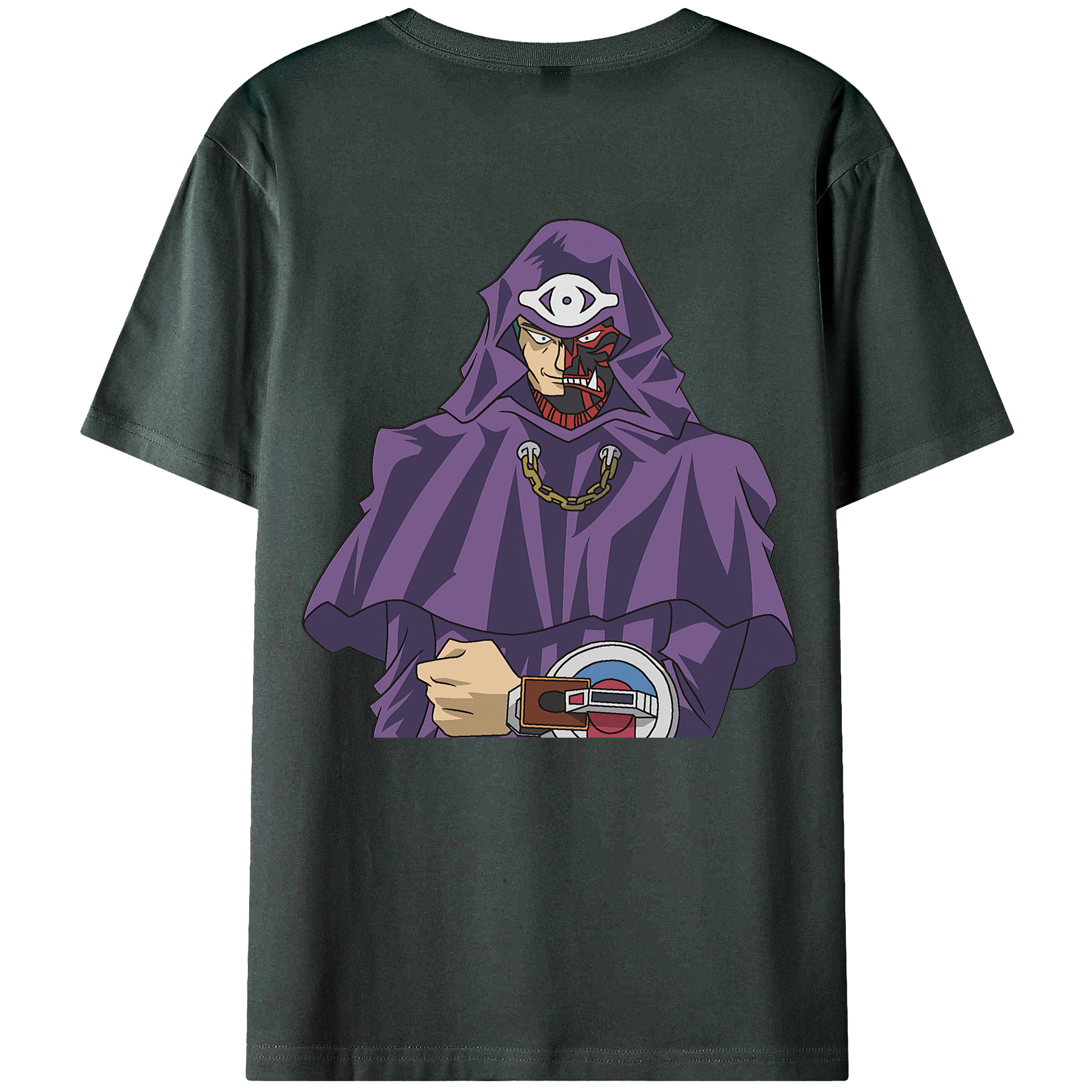 （画像用） 遊☆戯☆王 Yu-Gi-Oh! 綿100％ メンズ半袖Tシャツ（バックプリント） 通気性